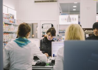 customer in pharmacy