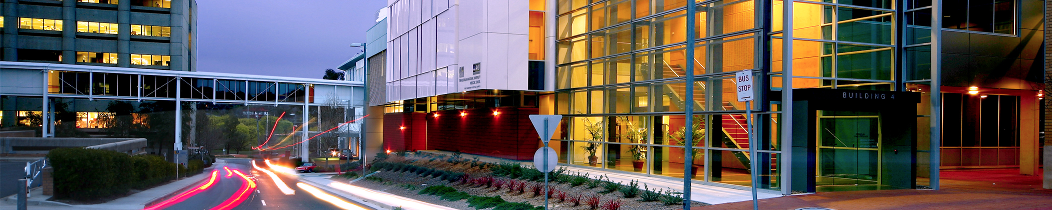 Building 4 and Canberra Hospital evening shot